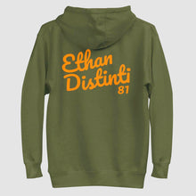 Load image into Gallery viewer, FWE - Military Green - Orange Text - Design On Back - Unisex Hoodie *NOTE This Item "Run Small" Order A Size Up.