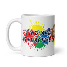 Load image into Gallery viewer, I Find Art Attractive - Art Palette - White Glossy Mug