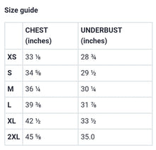 Load image into Gallery viewer, 410.B - Black - White/Old Gold/Purple - Wrap around - Sports bra