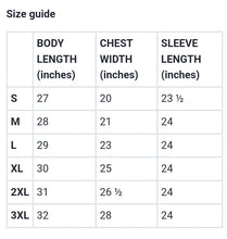 Load image into Gallery viewer, 410.B - Black - White/Old Gold/Purple Text - Design On Front Only - Unisex Sweatshirt