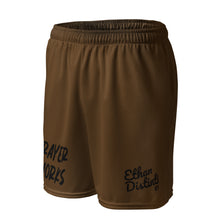 Load image into Gallery viewer, Prayer Works - Brown - Unisex Mesh Shorts
