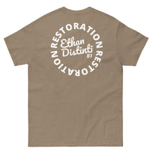 Load image into Gallery viewer, RESTORATION - Coll #4.B - Avail In The Colors: Maroon, Black, Navy, Dark Chocolate, Cardinal, Dark Heather, Charcoal, Military Green, Brown Savana, Sport Grey, Unisex Classic Tee *Design On Back