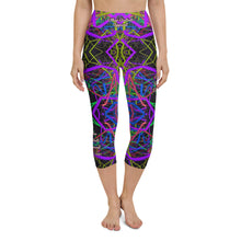 Load image into Gallery viewer, Lasers - Yoga Capri Leggings
