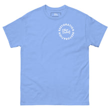 Load image into Gallery viewer, RESTORATION - Coll # 4.A - Avail In The Colors: Orange, Azalea, Irish Green, Carolina Blue, Gold, Royal Blue, Red, Purple - Unisex Classic Tee *Design On Back