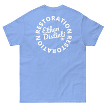Load image into Gallery viewer, RESTORATION - Coll # 4.A - Avail In The Colors: Orange, Azalea, Irish Green, Carolina Blue, Gold, Royal Blue, Red, Purple - Unisex Classic Tee *Design On Back