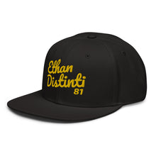 Load image into Gallery viewer, E.D.A Signature - Embroidery Gold Text - Flat Bill Snapback Hat *Avail In 2 colors - Black, Gold/Black/Black