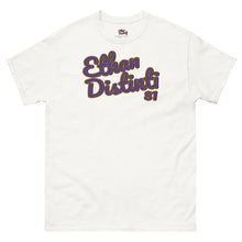 Load image into Gallery viewer, 410.C - White - BIG PRINT - Purple/Old Gold/Black Text - Design on Front Only - Unisex Classic Tee