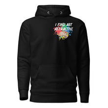 Load image into Gallery viewer, I Find Art Attractive - Art Palette - Coll 4.5 - Unisex Hoodie *Design On Back, Also Avail In Other Colors