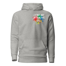 Load image into Gallery viewer, I Find Art Attractive - Art Palette - Coll 4.5 - Unisex Hoodie *Design On Back, Also Avail In Other Colors