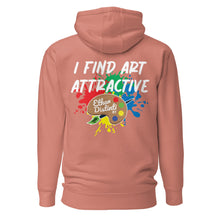 Load image into Gallery viewer, I Find Art Attractive - Art Palette - Coll 4.5 - Unisex Hoodie *Design On Back, Also Avail In Other Colors