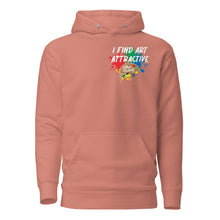 Load image into Gallery viewer, I Find Art Attractive - Art Palette - Coll 4.5 - Unisex Hoodie *Design On Back, Also Avail In Other Colors