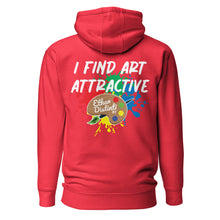 Load image into Gallery viewer, I Find Art Attractive - Art Palette - Coll 4.5 - Unisex Hoodie *Design On Back, Also Avail In Other Colors