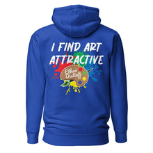 Load image into Gallery viewer, I Find Art Attractive - Art Palette - Coll 4.5 - Unisex Hoodie *Design On Back, Also Avail In Other Colors