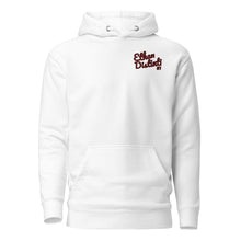 Load image into Gallery viewer, 202.B - White - Maroon/Black Text - Design On Back/Front - Unisex Hoodie