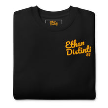 Load image into Gallery viewer, 202.A - Black - Gold/Maroon Text - Unisex Sweatshirt - Design On Back/Front