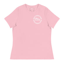 Load image into Gallery viewer, RESTORATION - Coll #2.A - Avail In The Colors: Pink, Heather Red, Heather Mauve, Athletic Heather, Heather Prism Lilac - Women's Relaxed T-Shirt