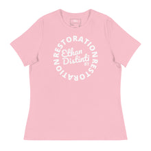 Load image into Gallery viewer, RESTORATION - Coll #2.B - Avail In The Colors: Pink, Heather Red, Heather Mauve, Athletic Heather, Heather Prism Lilac - Women's Relaxed T-Shirt
