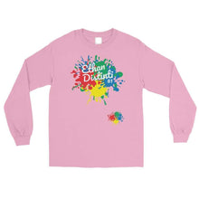 Load image into Gallery viewer, E.D.A Signature - Paint Splash Coll #3 - Men’s Long Sleeve Shirt - Avail In The Colors Of : BLACK, ROYAL BLUE, LIGHT PINK