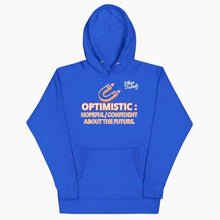 Load image into Gallery viewer, Optimistic Magnet - Royal Blue - Unisex Hoodie **NOTE This Hoodie "RUN SMALL" Please Order A Size Bigger Than Your Normal Size.