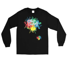 Load image into Gallery viewer, E.D.A Signature - Paint Splash Coll #3 - Men’s Long Sleeve Shirt - Avail In The Colors Of : BLACK, ROYAL BLUE, LIGHT PINK
