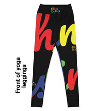 Load image into Gallery viewer, E.D.A 4 Colors Signature - Black - Wrap Around With Black Stitching - Yoga Leggings
