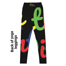 Load image into Gallery viewer, E.D.A 4 Colors Signature - Black - Wrap Around With Black Stitching - Yoga Leggings