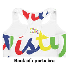 Load image into Gallery viewer, E.D.A 4 Colors Signature - White - Wrap Around With White Piping - Sports bra