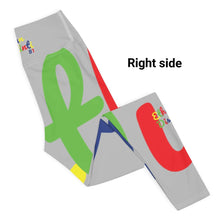 Load image into Gallery viewer, E.D.A 4 Colors Signature - Silver - Wrap Around With White Stitching - Yoga Leggings