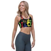 Load image into Gallery viewer, E.D.A 4 Colors Signature - Black - Wrap Around With Black Piping - Sports bra
