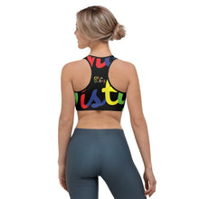 Load image into Gallery viewer, E.D.A 4 Colors Signature - Black - Wrap Around With Black Piping - Sports bra