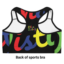 Load image into Gallery viewer, E.D.A 4 Colors Signature - Black - Wrap Around With Black Piping - Sports bra