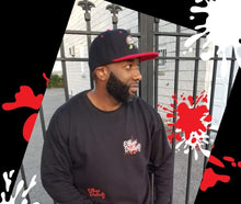 Load image into Gallery viewer, E.D.A Signature Small Print - Black - Unisex Fleece *NOTE : This Item "Run Small" Order A Size Bigger Than Your Size.