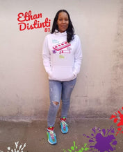 Load image into Gallery viewer, Ethan Watercolor Paint - White - Unisex Hoodie *Note This Hoodie "RUN SMALL" Please Order A Size Bigger Than Your Normal Size.