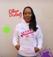 Load image into Gallery viewer, Ethan Watercolor Paint - White - Unisex Hoodie *Note This Hoodie "RUN SMALL" Please Order A Size Bigger Than Your Normal Size.