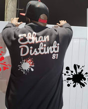 Load image into Gallery viewer, E.D.A Signature Small Print - Black - Unisex Fleece *NOTE : This Item "Run Small" Order A Size Bigger Than Your Size.