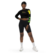 Load image into Gallery viewer, E.D.A 4 Colors Signature - Black - Wrap Around.2 - Long-Sleeve Crop Top