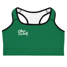 Load image into Gallery viewer, E.D.A Signature Rightside - Green 1 With Black Piping - Sports bra