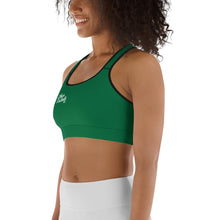 Load image into Gallery viewer, E.D.A Signature Rightside - Green 1 With Black Piping - Sports bra