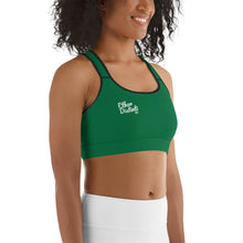 Load image into Gallery viewer, E.D.A Signature Rightside - Green 1 With Black Piping - Sports bra