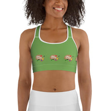 Load image into Gallery viewer, 9:15 Palette - Green - Sports bra