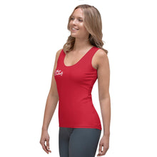 Load image into Gallery viewer, E.D.A Signature Rightside - Red With Black Stitching - Women's Sublimation Cut & Sew Tank Top