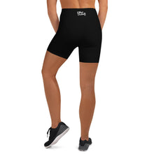 Load image into Gallery viewer, E.D.A Signature Revised - Black - Black Stitching - Yoga Shorts