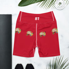 Load image into Gallery viewer, 9:15 Palette - Red - Yoga Shorts