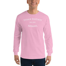 Load image into Gallery viewer, Graduate - Coll #1 With White Text That's Available In The Colors Of Light Pink, Sport Grey, Navy - Men’s Long Sleeve Shirt