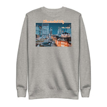 Load image into Gallery viewer, Illuminated City - Color : Carbon Grey - Unisex Fleece Pullover *NOTE : This Item "Run Small" Order A Size Bigger Than Your Size.