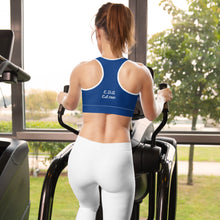 Load image into Gallery viewer, Pacifico - ( Blue 2 with White text ) Sports bra