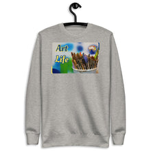 Load image into Gallery viewer, Art Life - Color : Carbon Grey - Unisex Fleece Pullover *NOTE : This Item "Run Small" Order A Size Bigger Than Your Size.