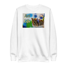 Load image into Gallery viewer, Art Life - Color : White - Unisex Fleece Pullover *NOTE : This Item "Run Small" Order A Size Bigger Than Your Size.