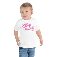 Load image into Gallery viewer, E.D.A Signature - Toddler Coll #1 - Pink Text -Toddler Short Sleeve Tee *Avail In The Colors: WHITE, BLACK