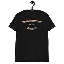 Load image into Gallery viewer, Graduate - Black With Orange Text , White Outline - Short-Sleeve Unisex T-Shirt